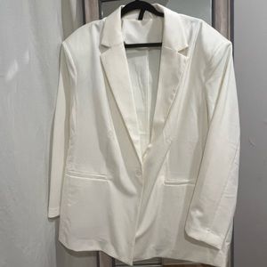 H&M Off White Oversized Blazer L (fits like XL)